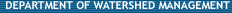 Department of Watershed Management